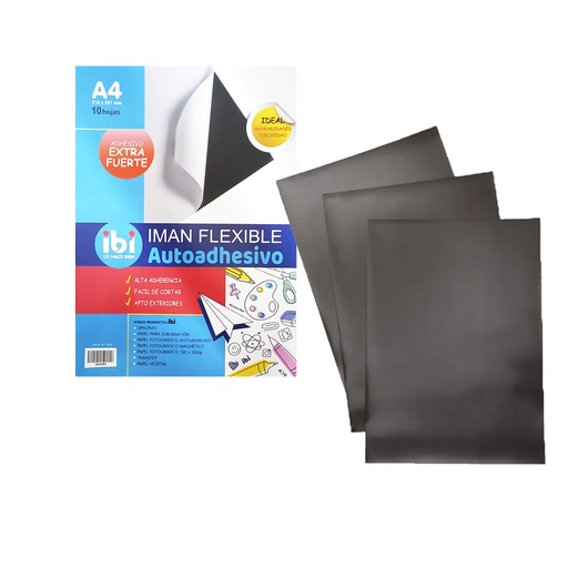 [265473] IMAN FLEXIBLE ADHESIVO IBI A4 ( 620292 )