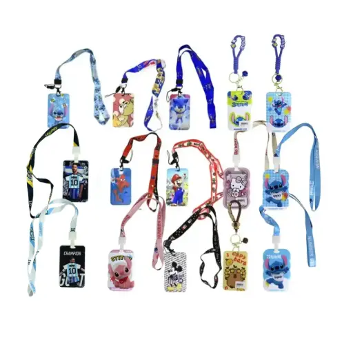 [267420] PORTATARJETA SUBE PLASTICA PERSONAJES C/ TIRA 