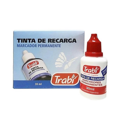 [274218] TINTA TRABI P/ MARCADOR PERMANENTE X30ML ROJO