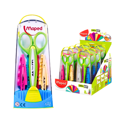 [275362] TIJERA MAPED C/ FORMAS x 5pzs e/ESTUCHE