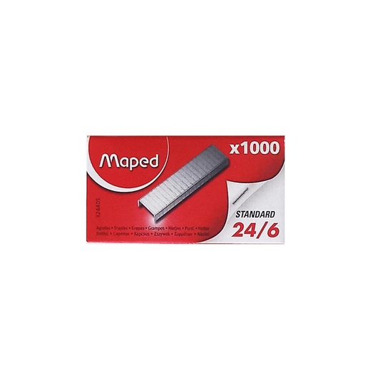 [276671] BROCHE P/ ABROCHADORA MAPED 24/6 x 1000pzs e/Cj ( 324405 )