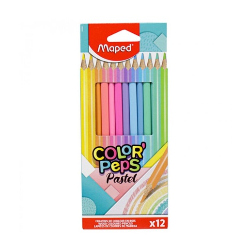 [279850] LAPICES MAPED COLOR LARGO PASTEL x12 e/Cj