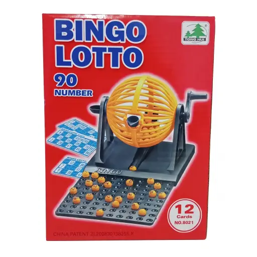 [280257] BINGO C/ BOLILLERO X12 CARTONES E/ CJ ( 8021-Z1 )