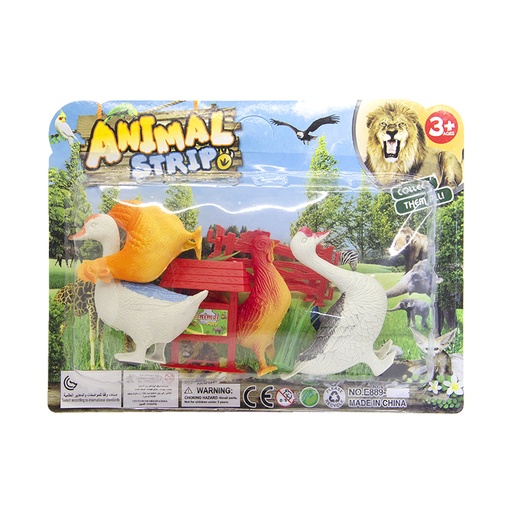 [280411] ANIMALES X4 + CERCAS + ARBOLES E/ BO (892/894/896)