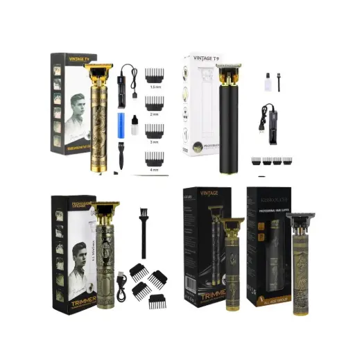 [287341] CORTADORA DE PELO VINTAGE METAL C/ACCESORIOS Y CARGADOR USB e/Cj ( NC5205 )