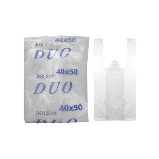 [289310] BOLSA CAMISETA DUO 40cm x 50cm x 75u