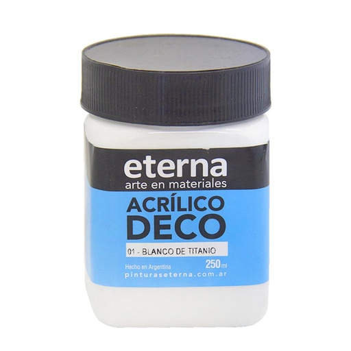 [289552] ACRILICO DECORATIVO ETERNA PREMIUM 250ML BLANCO DE TITANIO ( 01 )