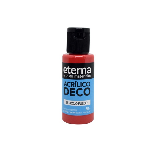 [291345] ACRILICO DECORATIVO PREMIUM ETERNA ROJO FUEGO 50ml ( 23 )