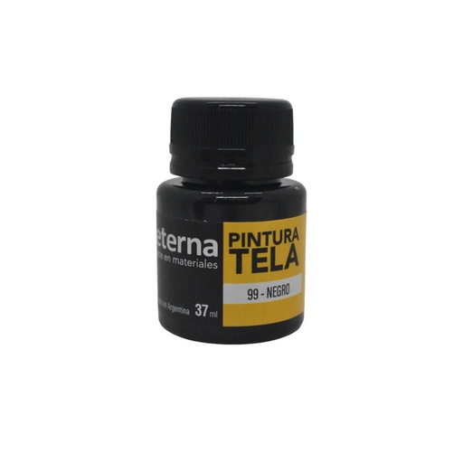 [292511] PINTURA TELA ETERNA 37ML NEGRO ( 99 )