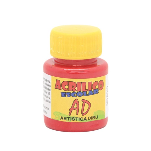 [292984] ACRILICO ESCOLAR AD 40ML ROJO ( 080 )