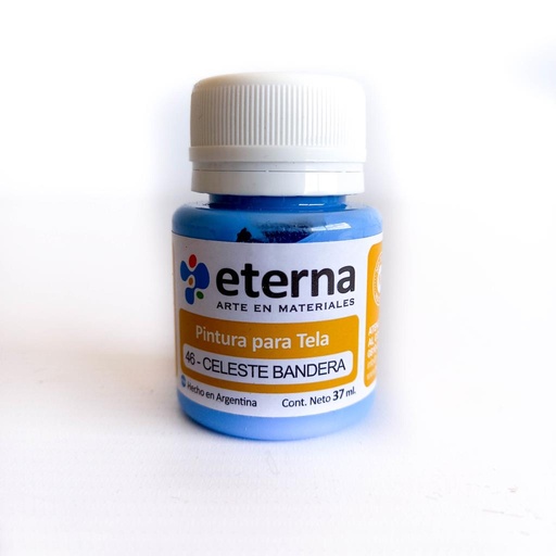 [293787] PINTURA P/ TELA ETERNA 37ML CELESTE BANDERA ( 46 )