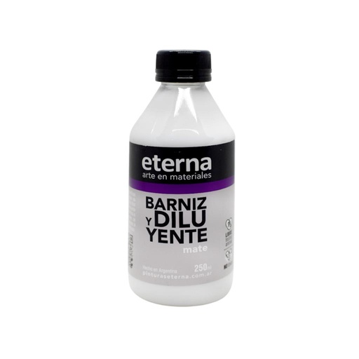 [296691] BARNIZ Y DILUYENTE ETERNA 250ML MATE