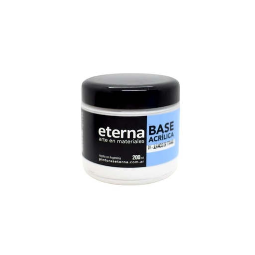 [298396] BASE ACRILICA ETERNA BLANCO DE TITANIO 200ml ( 01 )