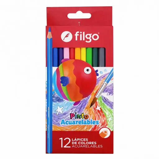 [299705] LAPICES FILGO COLOR LARGO X12 ACUARELABLES E/CJ ( PN401WT-E12-SUR )