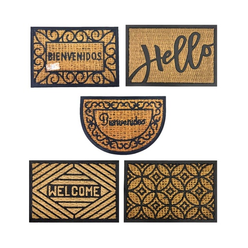 [304017] ALFOMBRA GOMA Y COCO P/ PUERTA 60cm x 40cm