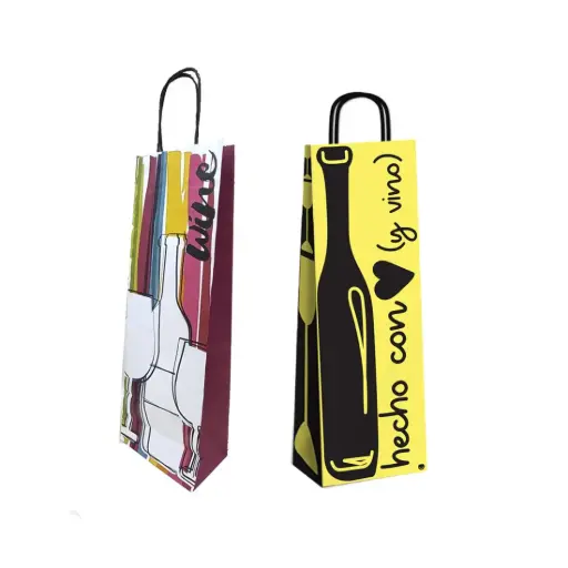[305557] BOLSA P/ REGALO DECO 14 X 8 X 40CM COLOR WINE VINO
