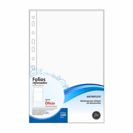 [309572] FOLIOS FW OFICIO REFORZADOS x100 e/Bo ( SP94100F / 2293 )