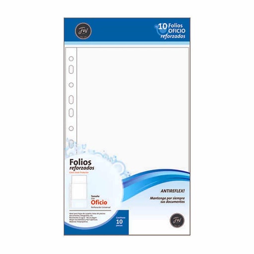 [309583] FOLIOS FW OFICIO REFORZADOS x10 e/Bo ( 2282 )
