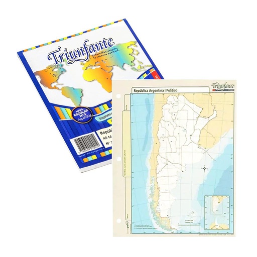 [312641] MAPA N° 3 FISICO / POLITICO / CONTORNO