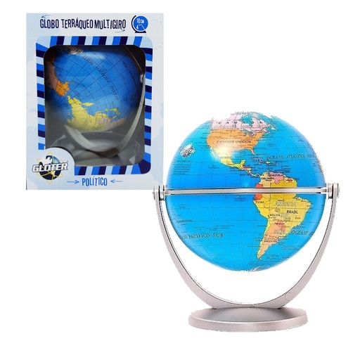 [312795] GLOBO TERRAQUEO MULTIGIRO POLITICO 10CM E/ CJ ( 107 )