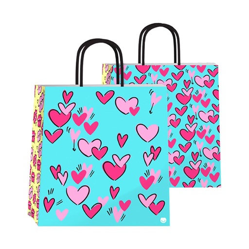[317173] BOLSA P/ REGALO DECO 22 X 10 X 24CM LOVE COLORS ( 44400891 )