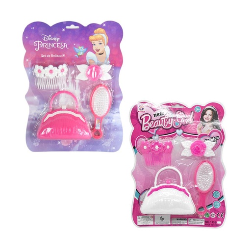 [317382] SET DE BELLEZA PRINCESA X4 ACCESORIOS E/ BL ( 60653 / 61747 )