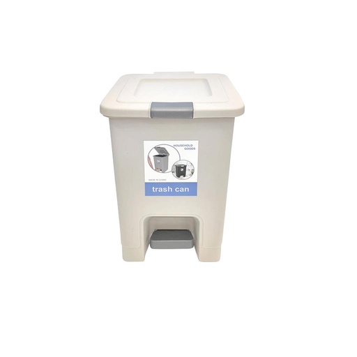 [371348] CESTO PLASTICO P/ BASURA C/ PEDAL 10LTS