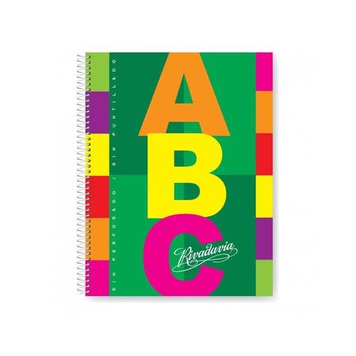 [379774] &*CUADERNO ABC RIVADAVIA T/ DURA C/ ESPIRALTSX60HJS =