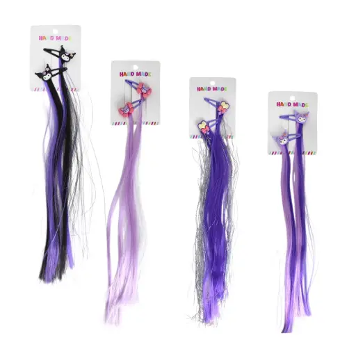 [414028] &HEBILLA INFANTIL C/ APLIQUE BICOLOR KUROMI x2 e/Ct ( ES25202 )