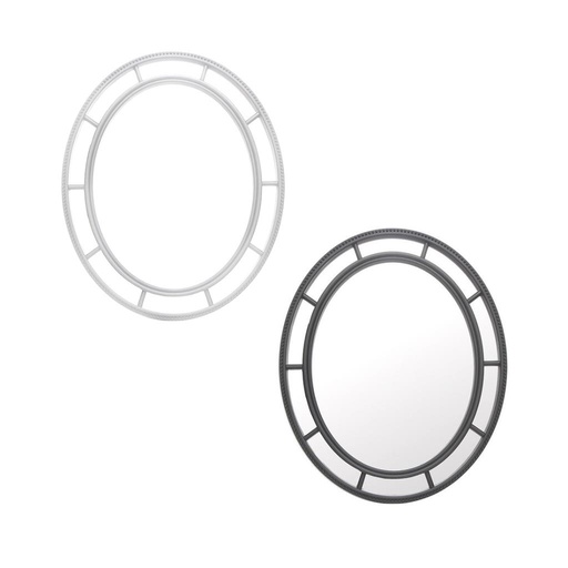 [435874] ESPEJO P/ PARED OVALADO C/ MOLDURA 59CM X 49CM ( EP7409 )