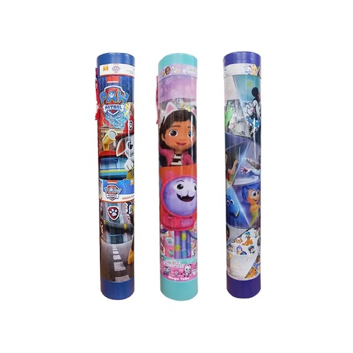 [454046] MEGATUBO PARA COLOREAR PERSONAJES C/ STICKERS TAPIMOVIL