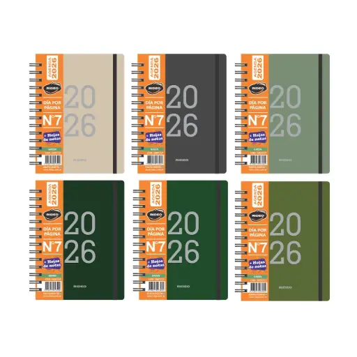 [454420] AGENDA RIDEO 2026 DIARIA Nº7 C/ ESPIRAL