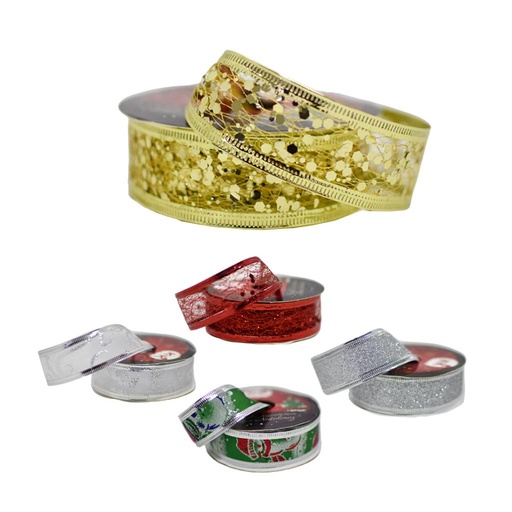 [457148] CINTA NAVIDEÑA 2.5CM X 2MTS ( NS203494 )