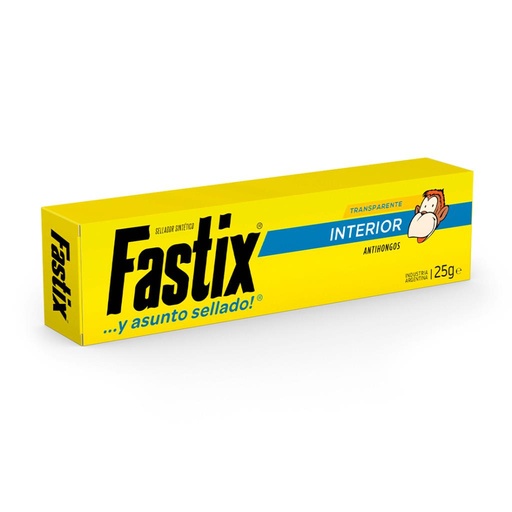 [458611] ADHESIVO SINTETICO FASTIX INTERIOR TRANSPARENTE 25GR E/CJ