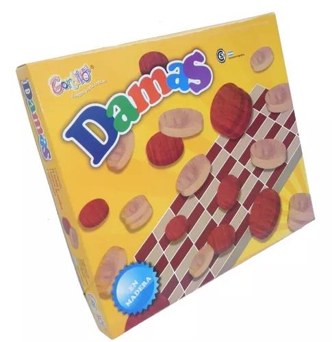 [459876] DAMAS DE MADERA x25pzs e/Cj ( 033 )