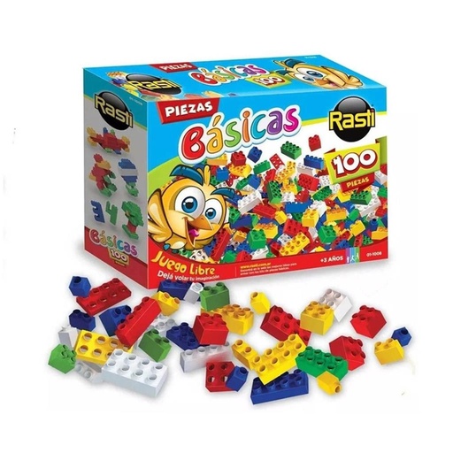 [460877] BLOQUES ENCASTRABLES RASTI BASICAS 100PZS