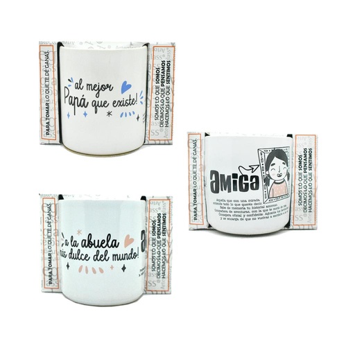 [466421] TAZA CERAMICA FAMILIA E/ CJ (490490)
