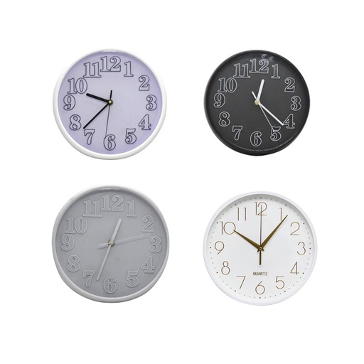 [466740] RELOJ DE PARED REDONDO 25CM E/CJ