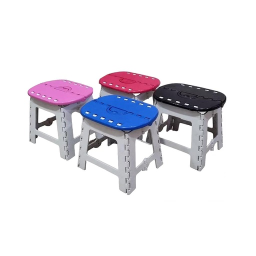 [467026] BANCO PLEGABLE PLASTICO CHICO OVALADO 26 x 24 x 20cm