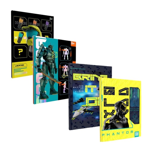 [468170] CUADERNO PPR T/ DURA GAME ZONE 16X21CM 48HJS RAYAD (L5CCOGZO)