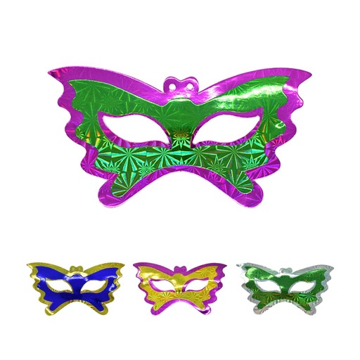 [469270] ANTIFAZ DOBLE MARIPOSA HOLOGRAFICO X10U ( YJ0603 )