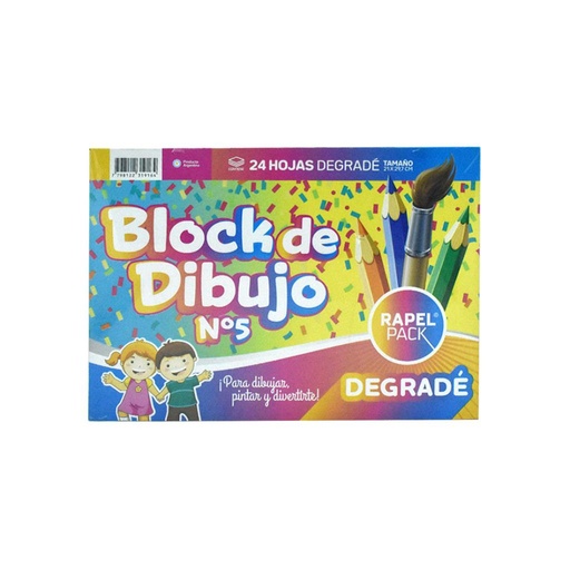 [470073] BLOCK DE DIBUJO DEGRADE Nº 5 X24HJS