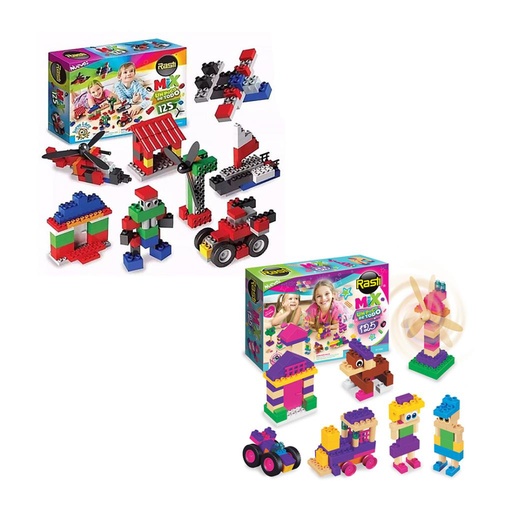[471833] BLOQUES ENCASTRABLES RASTI MIX 125PZS