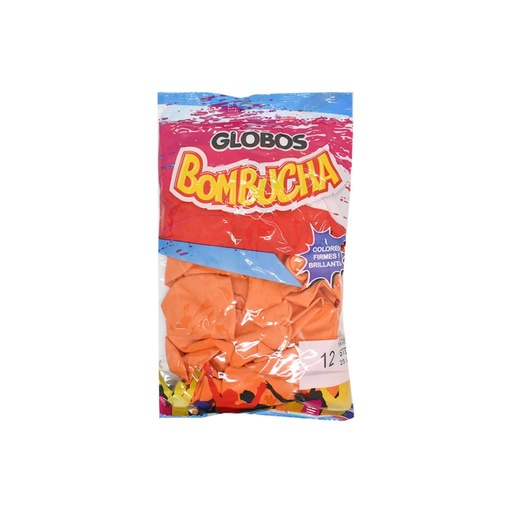 [476035] GLOBO ESTANDAR BOMBUCHA N°12 NARANJA X25 E/ BO ( 70357 )