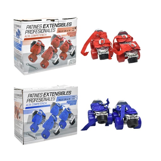 [476420] PATINES EXTENSIBLES 4 RUEDAS TALLE 28-41 E/CJ ( CL505 )