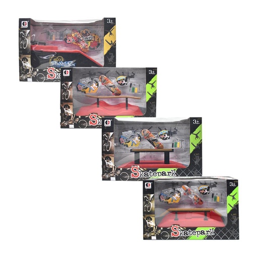 [478433] SKATE PARK C/ RAMPA Y ACCESORIOS 25CM E/ CJ ( 8534 / 8542 )