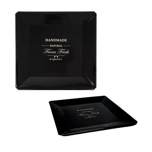 [479269] PLATO CUADRADO 28CMX28CM ENLOZADO DECO VINTAGE ( 1218 )