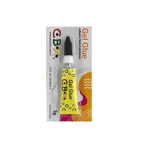 [483636] ADHESIVO SEMI INSTANTANEO GEL GLUE CBX 3 GRS