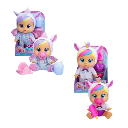 [485627] BEBE CRY BABIES C/ACCESORIOS Y SONIDO 25CM E/CJ ( 99681 )