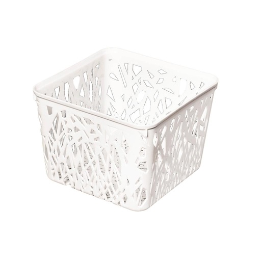 [487123] CANASTO CUADRADO CALADO 19.5X14 ( 1040904 )